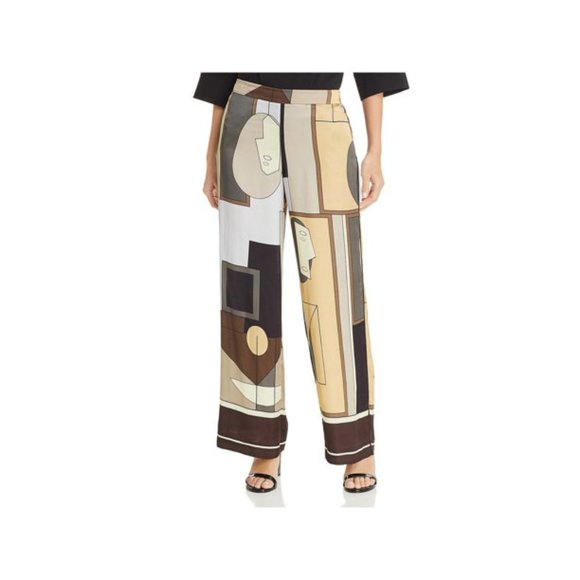 Lafayette 148 New York Columbus Wide-Leg Pants XS